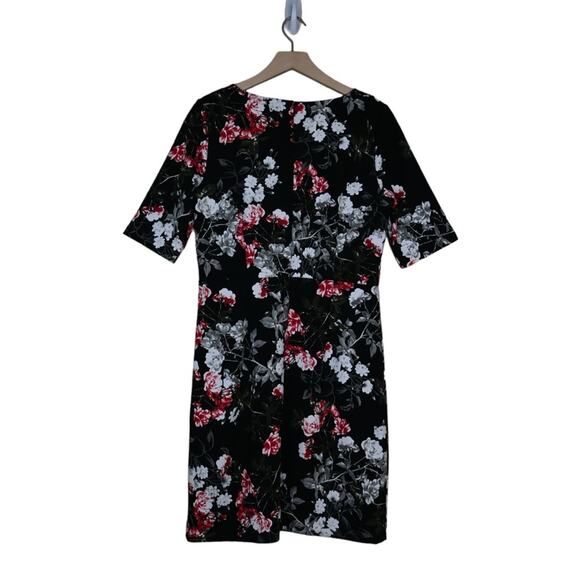 Banana Republic Womens 10 Half Sleeve Floral Print Dress - Picture 4 of 11